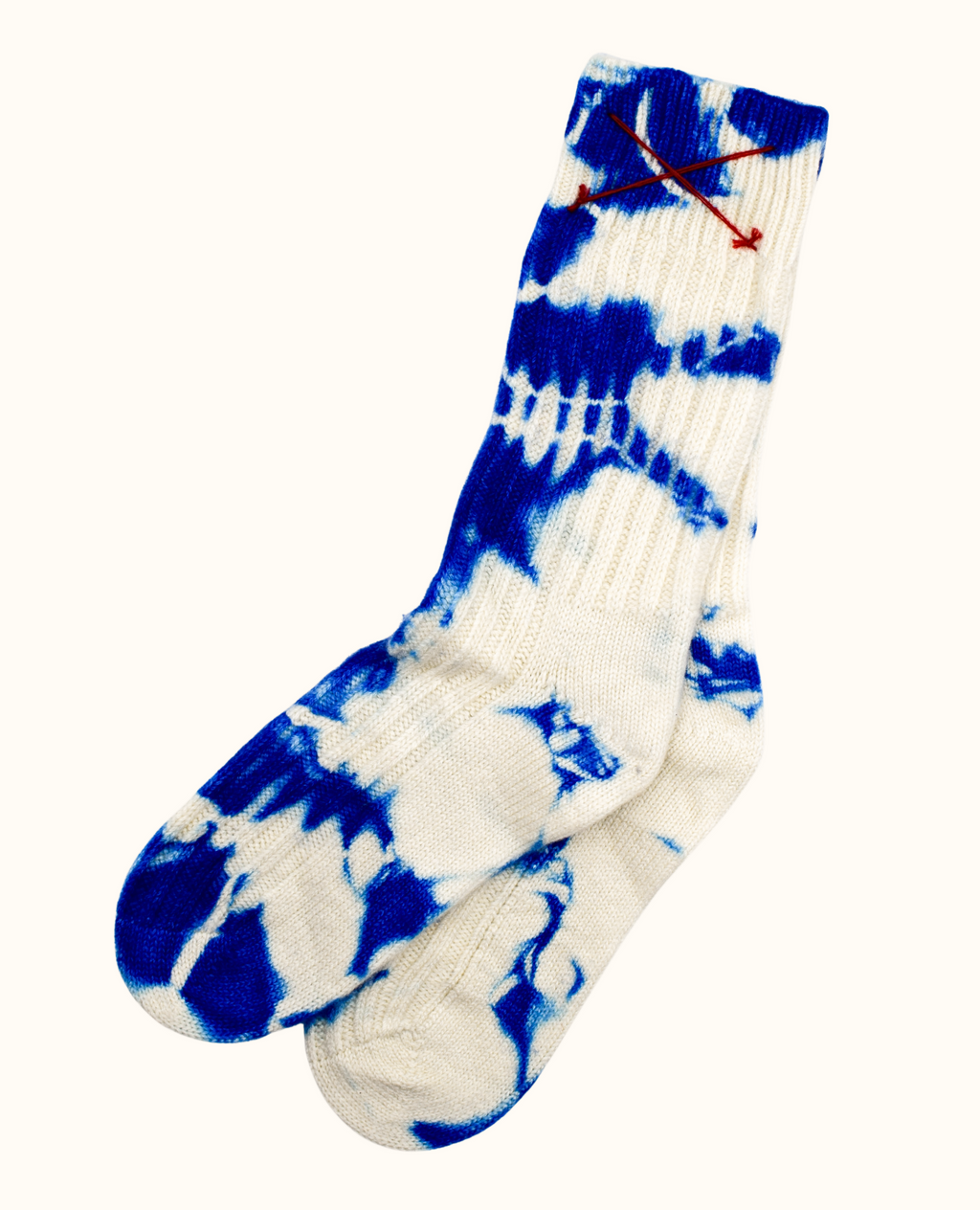 Tie-Dye Kaschmirsocken Azur von Mell-o – Ansicht 6
