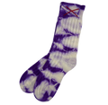 Tie-Dye Kaschmirsocken Bright Violet von Mell-o