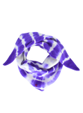 Tie-Dye Dreieckschal Offwhite/Bright Violet aus Kaschmir von Mell-o