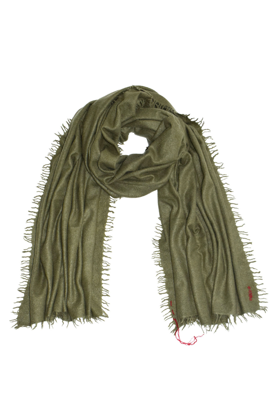 Großer Kaschmirschal Olive von Mell-o